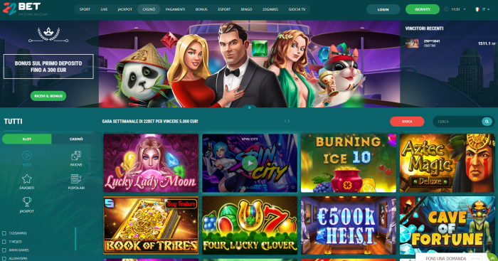 22bet casinò