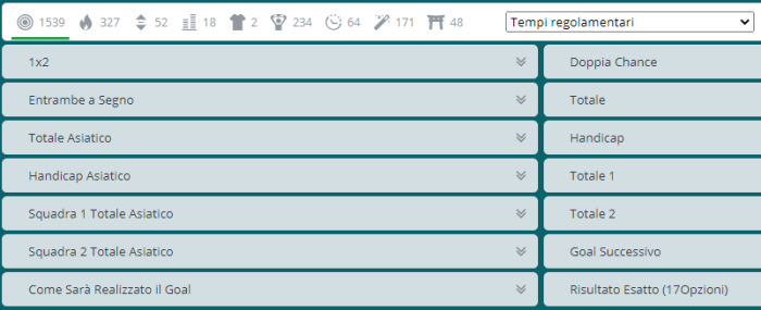 22bet mercati, opzioni e quote scommesse